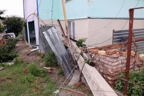 Четыре наземных газопровода были повреждены после урагана 12 июля в селе Ясная поляна