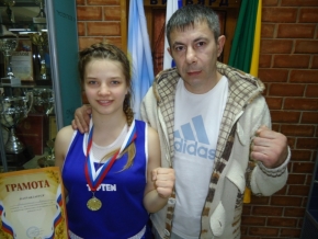 Обладательница золота первенства СКФО России по боксу
